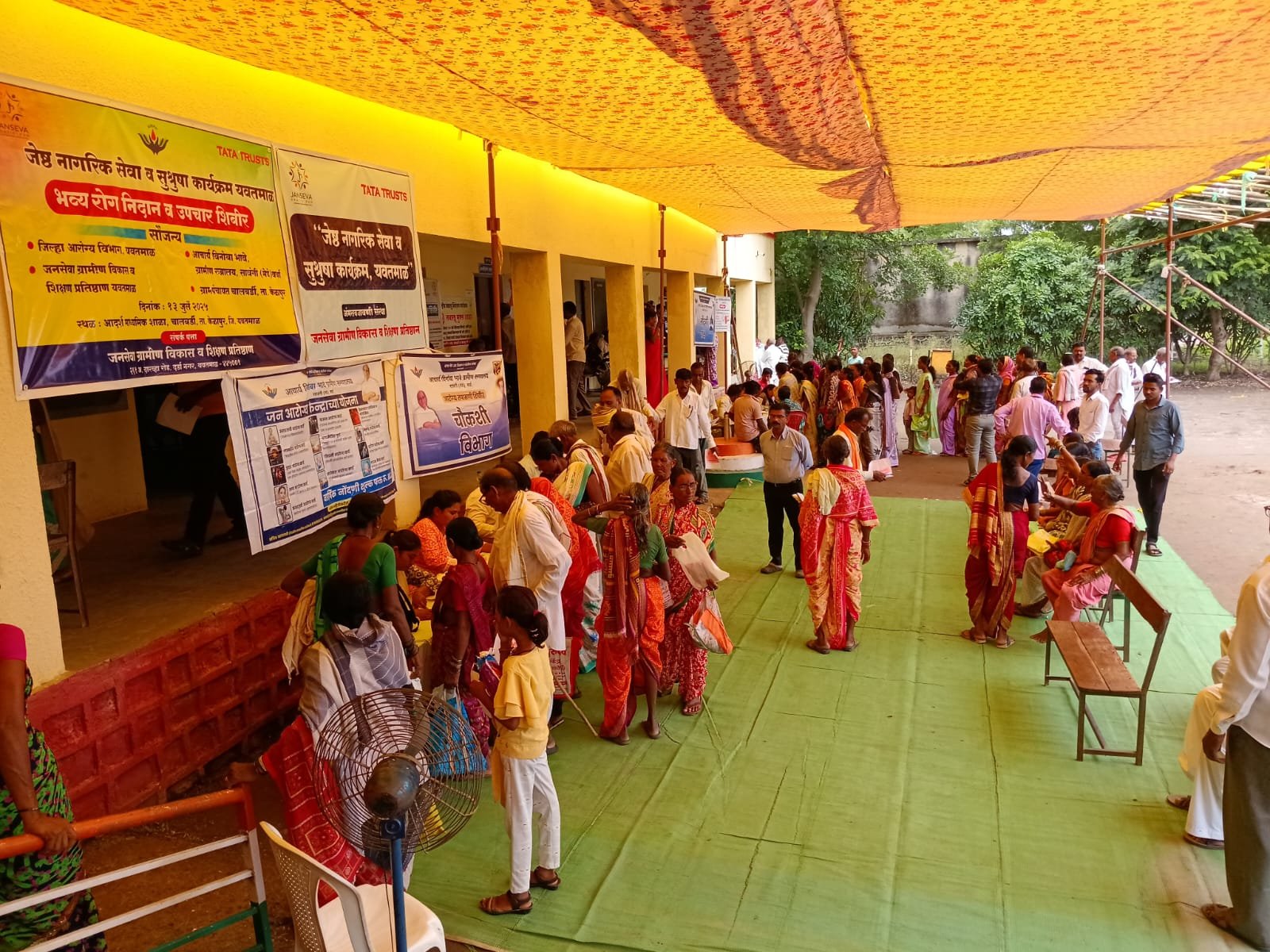 चालबर्डीत भव्य आरोग्य शिबिरास उत्स्फूर्त प्रतिसाद — 531 रुग्णांची तपासणी, 148 रुग्ण पुढील उपचारासाठी संदर्भित